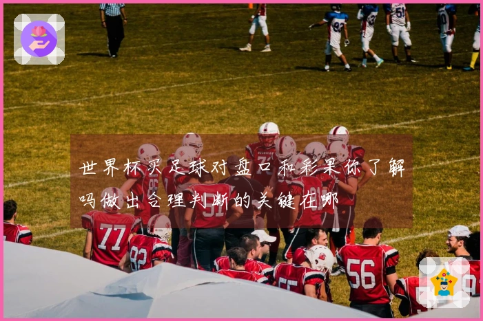 世界杯买足球对盘口和彩果你了解吗做出合理判断的关键在哪